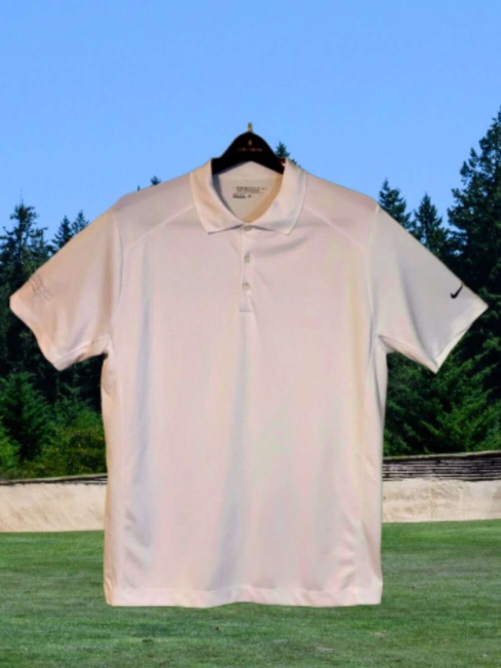 Men's Nike Golf DRI FIT White Polo Size L